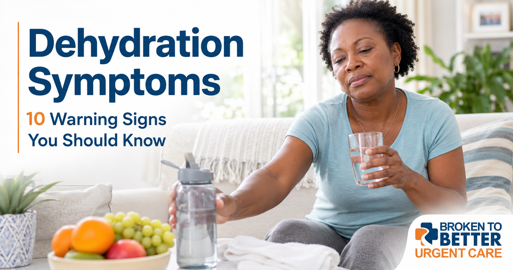 Dehydration symptoms and warning signs